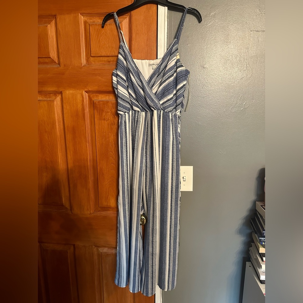 Blue and white stripped jumper